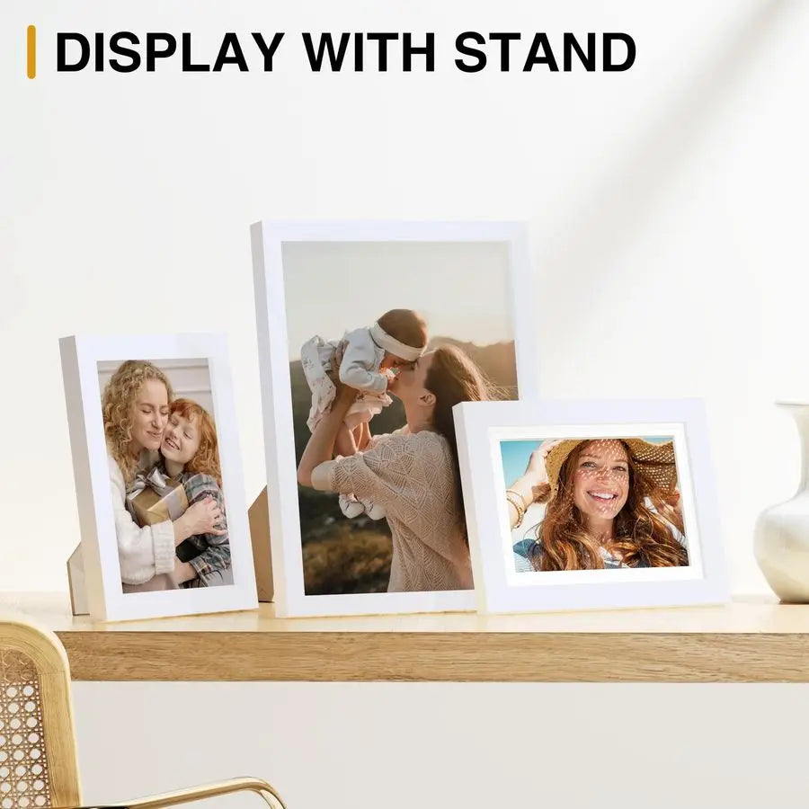 Picture Frame Collection (15‑Pack) – Assorted 8×10, 5×7 & 4×6 Frames for Wall Display