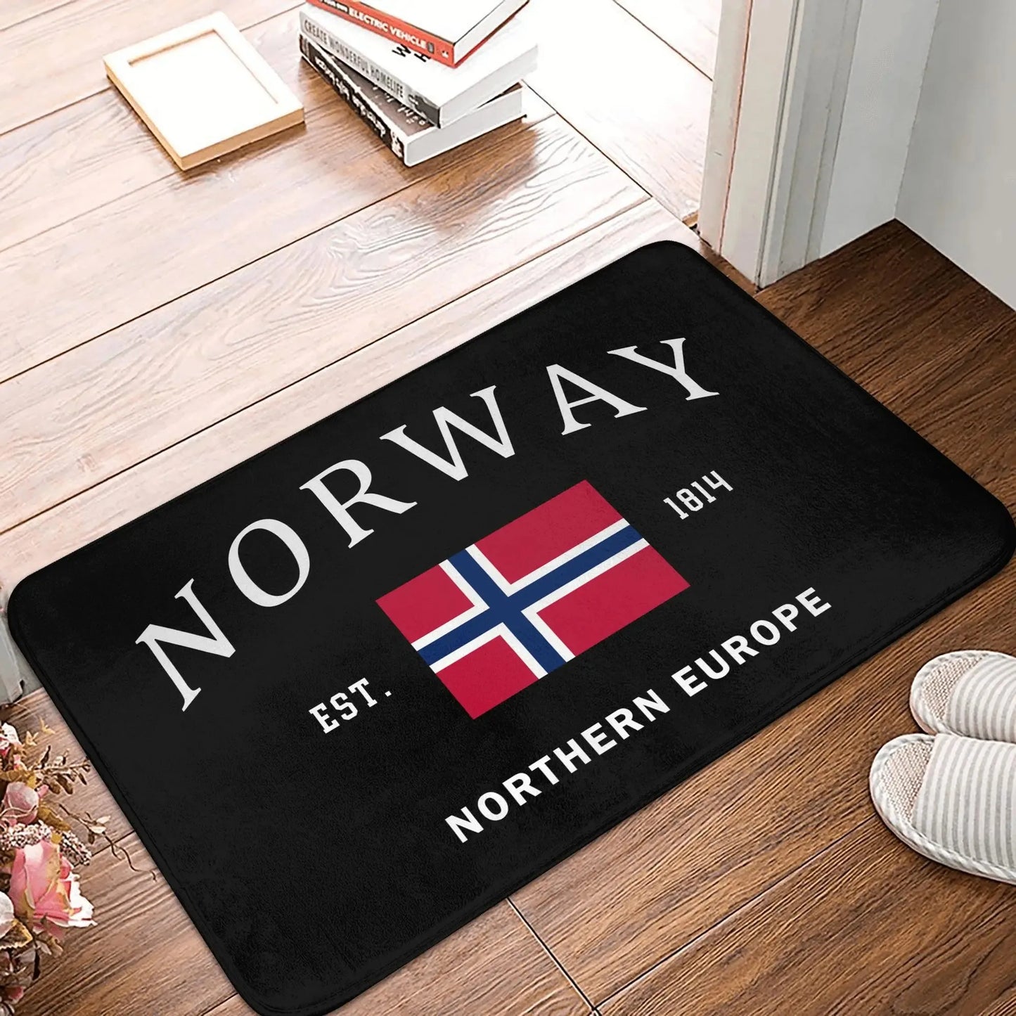 Patriotic American Flag Doormat – Independence Day Welcome Mat for Indoor/Outdoor Entryways (Multiple sizes)