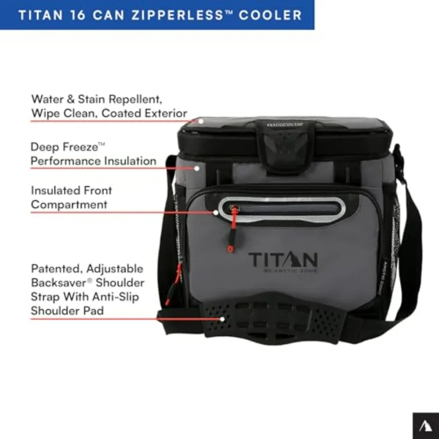 Deep Freeze Hardbody Cooler – Outdoor Polyethylene Zipperless Ice Chest with Deep Freeze Insulation, Gray