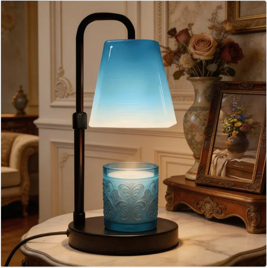 Dimmable Candle Warmer Lamp with Timer – Height‑Adjustable, Clean & Flame‑Free Fragrance