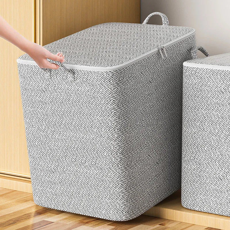 Storage Baskets, Foldable, Multifunctional with Handle Zipper