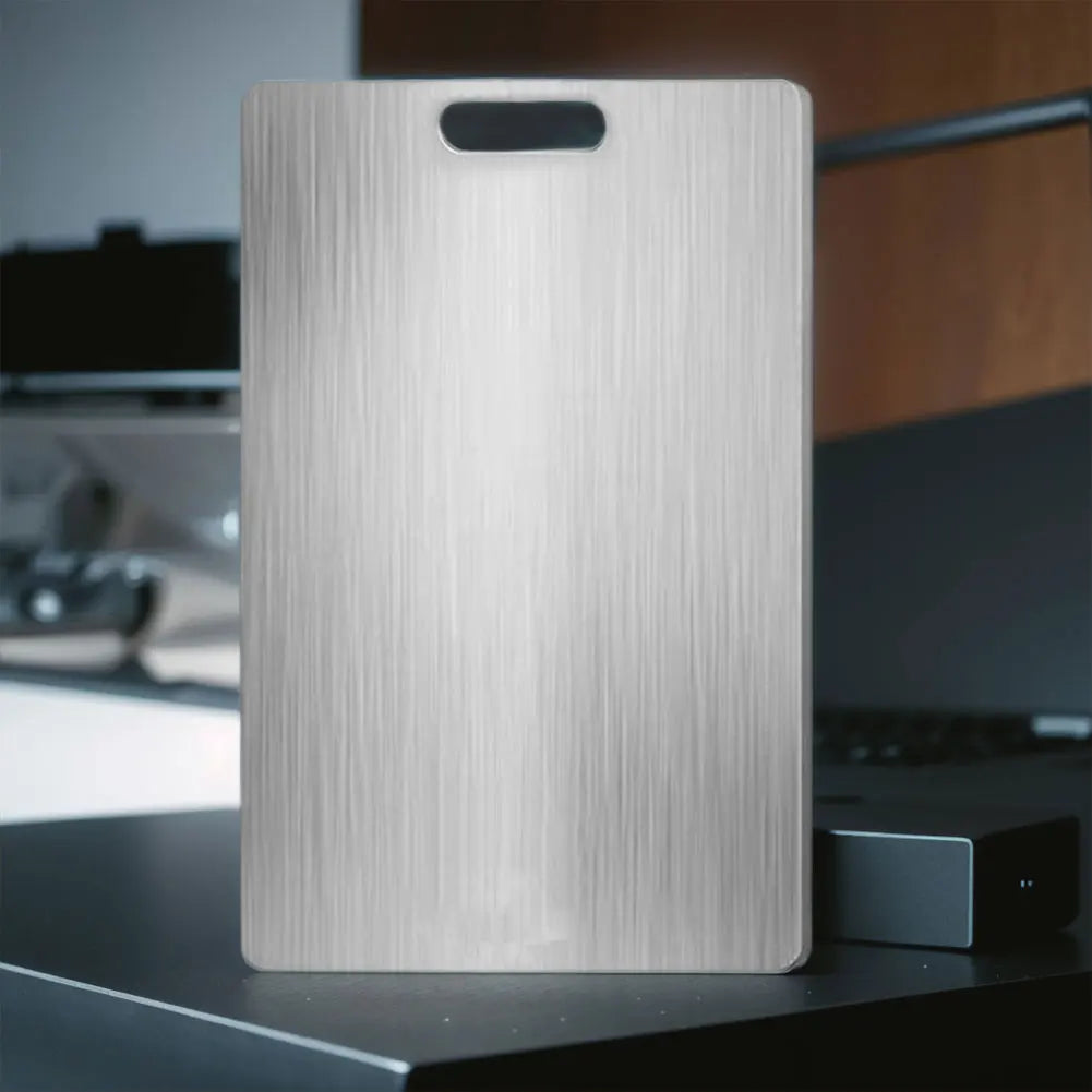 Stainless Steel Cutting Board - Double Sided Chopping Board for Kitchen