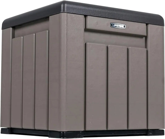 Outdoor Storage Cube Deck Box for Package Delivery, Patio Furniture Cushions, Garden Tools, Pool Accessories, 25 Gallon