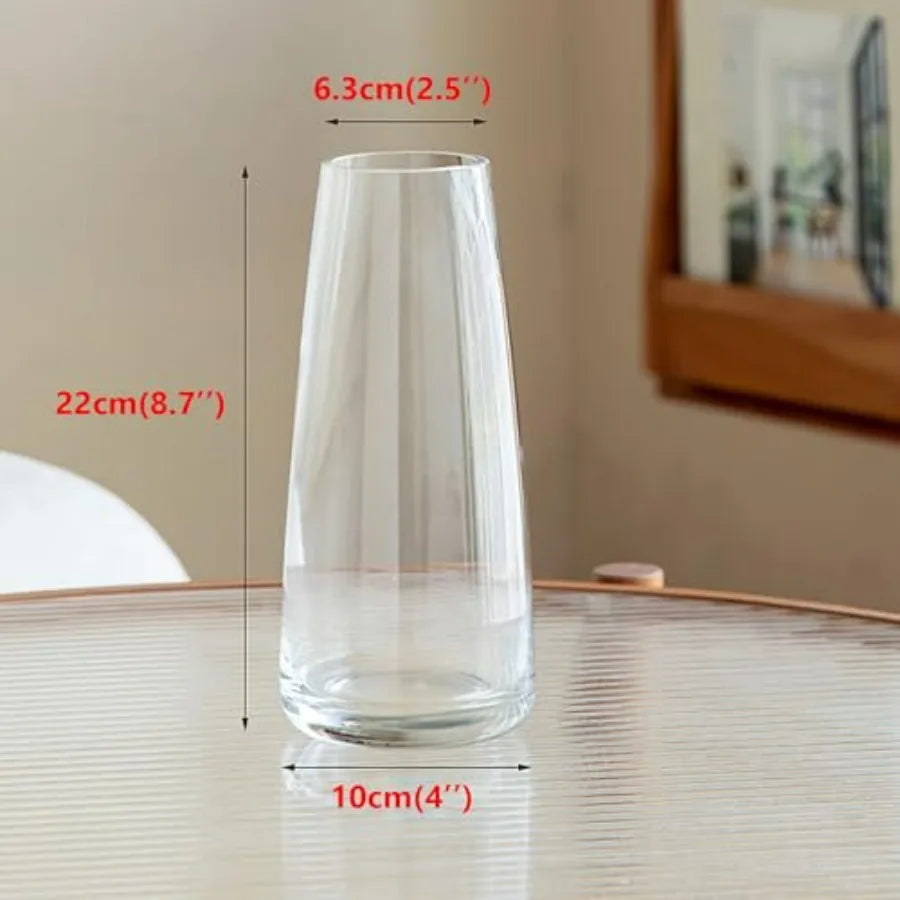 Elegant Modern Glass Vase for Tabletop Decor