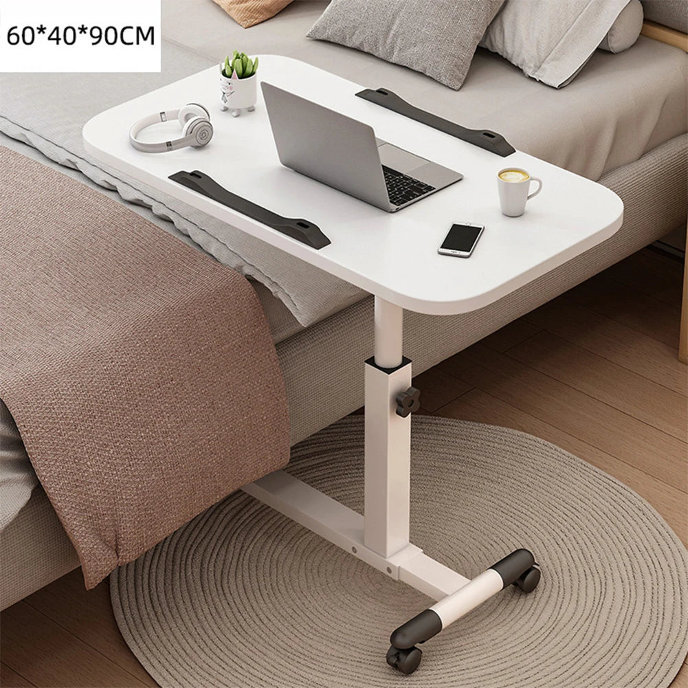 Adjustable Overbed Table with Wheels – Height‑Adjustable Bedside Desk with Tilting Desktop