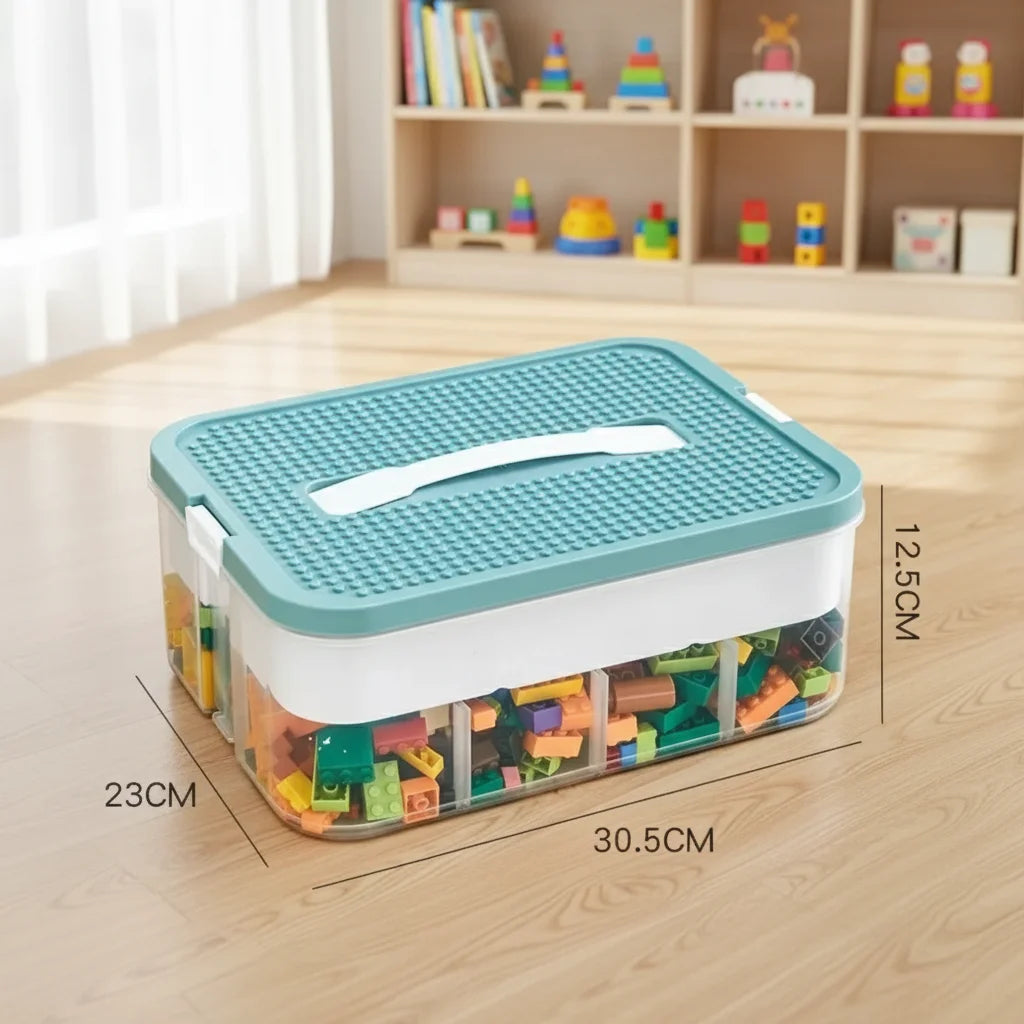 Building Block Storage Box, Adjustable, Container, Small Storage Container, Jewelry Organizer Box