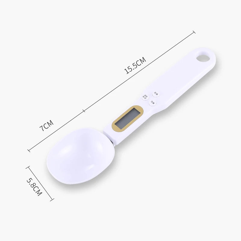 Mini Spoon Digital Kitchen Scale, Electronic LCD Food Scale 0.1-500g
