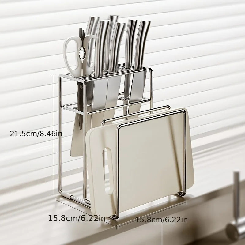 Stainless Steel Knife Holder for Storing Kitchen Tools