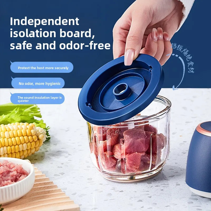 350ML Electric Food Processor – USB Meat Grinder, Garlic Masher & Multi‑Function Veggie Chopper