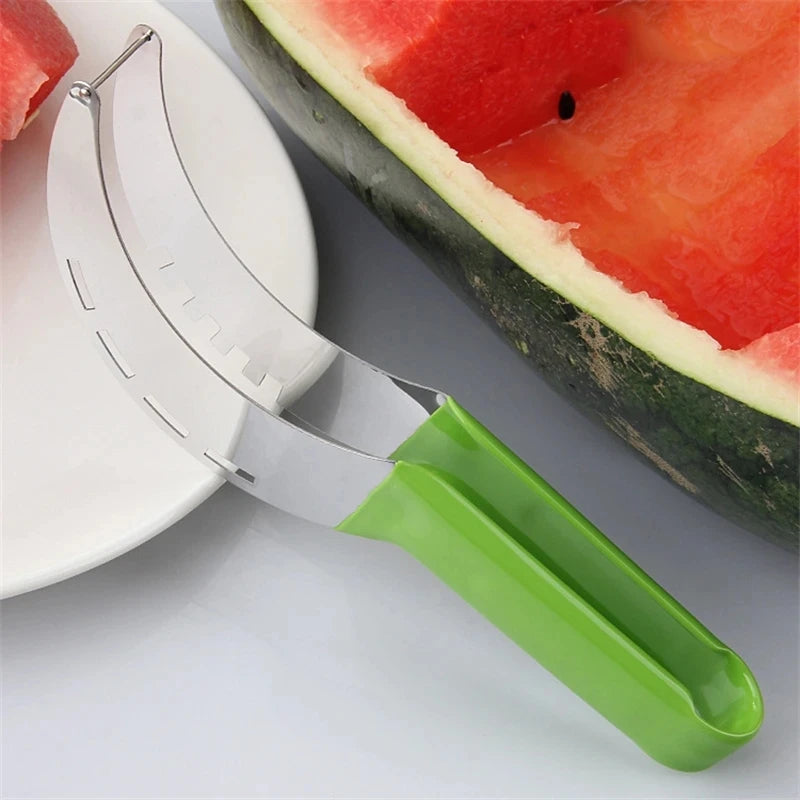 Stainless Steel Watermelon Cutter – Multi‑Function Fruit Slicer, Digger & Salad Tool for Easy Prep