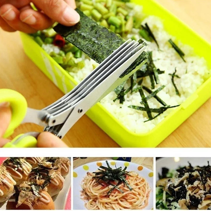 Stainless Steel Muti-Layers Kitchen Scissors for Vegetables - Kitchen Accessories