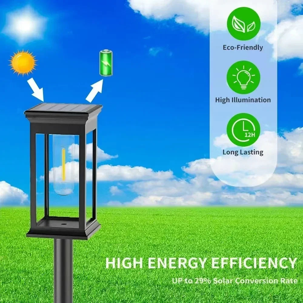 Waterproof LED Solar Lights – Automatic Dusk‑to‑Dawn Outdoor Lighting