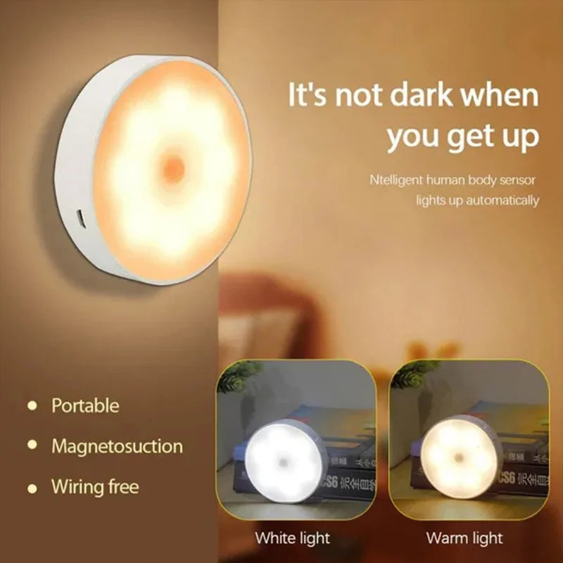 Motion Sensor USB Rechargeable LED Night Lights - Wireless