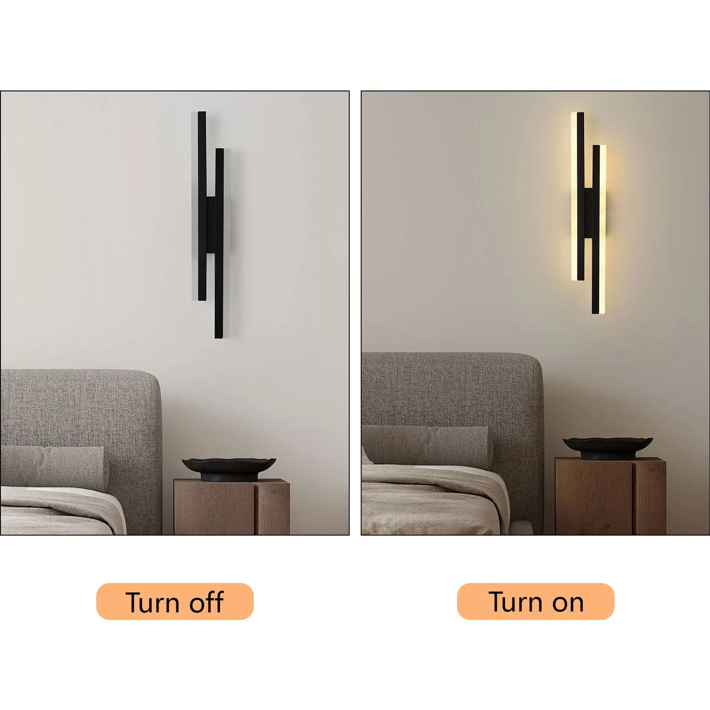 LED Wall Sconce with Adjustable Color Temperature, Ideal for Living Room & Bedroom Lighting