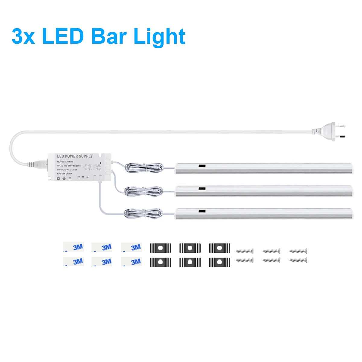 LED Under Cabinet Motion Sensor Aluminum Bar Light