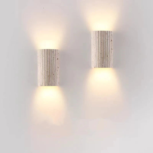 Three-dimensional Natural Stone Wall Sconce