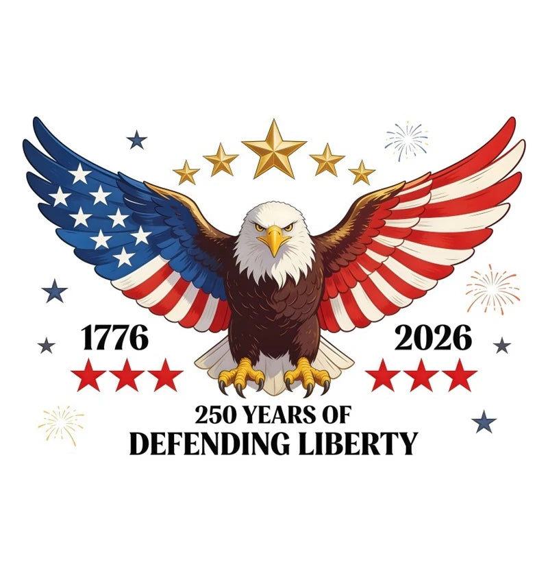 America 250th Anniversary Backdrop Cover Bald Eagle Statue of Liberty Flag 4th of July Independence Day Celebration Backgrounds