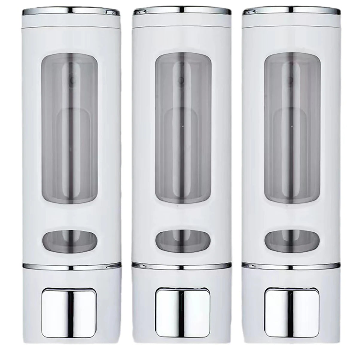 3-Shower dispenser, shampoo, conditioner and body wash container, waterproof