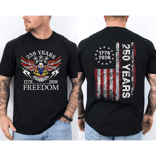 America 250th Years Anniversary Unisex  T Shirt - 2 Sided