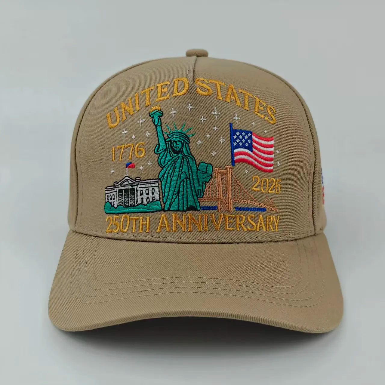 US 250th Anniversary Cap Adjustable Retro Washed Patriotic Baseball Cap US 250th Anniversary Tribute Hat for Men and Women