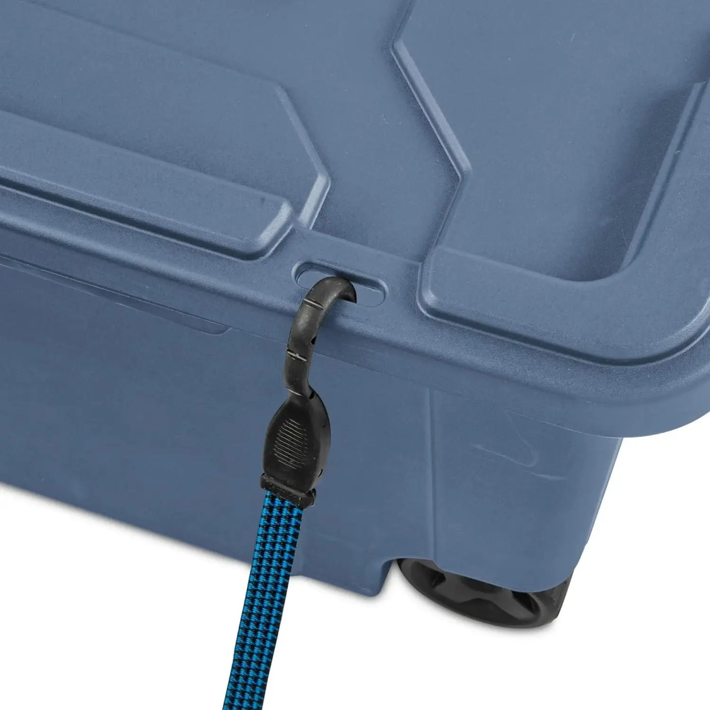 40‑Gallon Plastic Storage Box with Wheels – Heavy‑Duty Industrial Tote (2‑Pack)