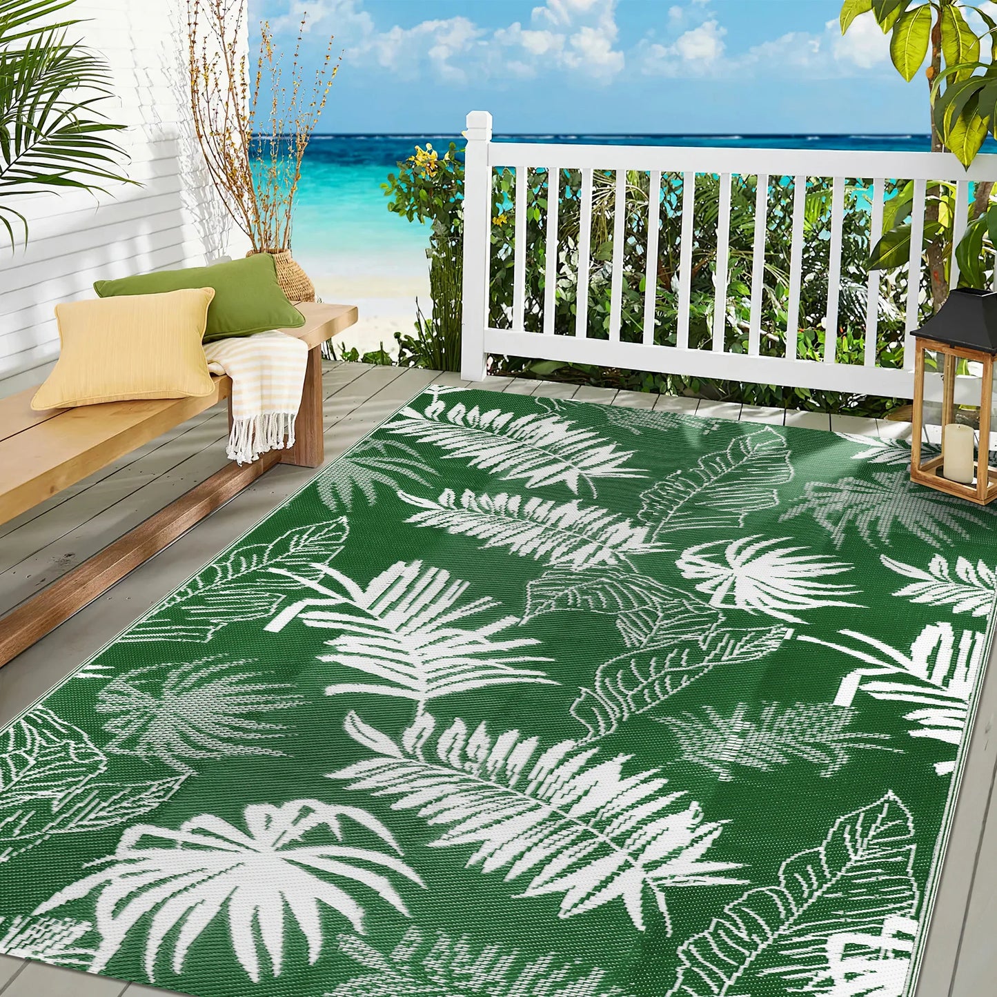 9‘x12' Outdoor Rug Waterproof, for  Indoor/Outdoor