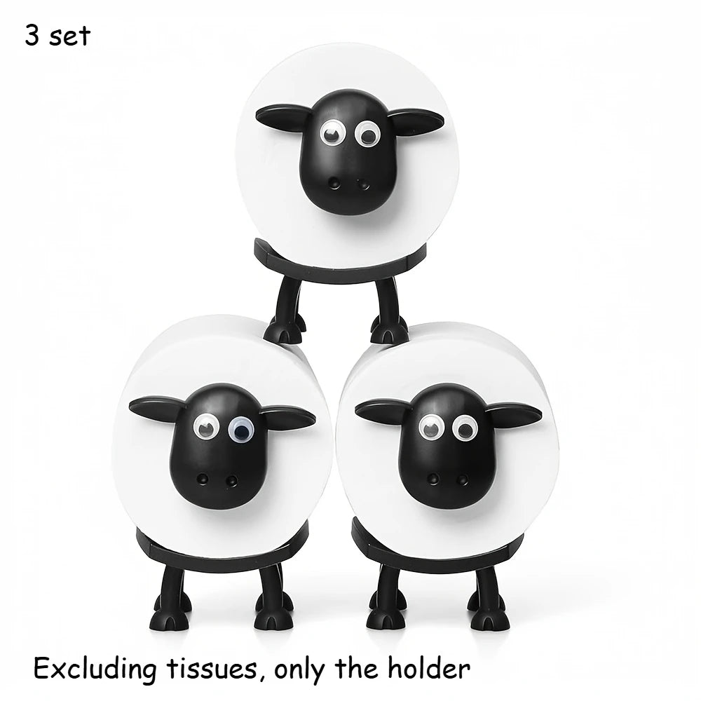 3D Sheep-Shaped Toilet Paper Holder