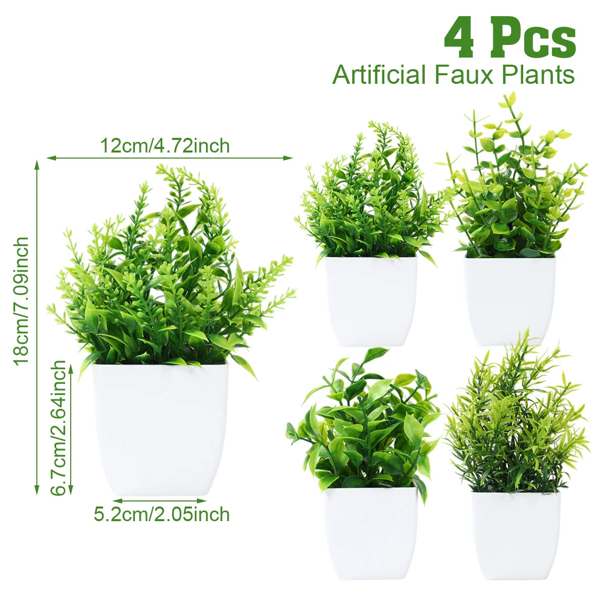 Faux Potted Plants for Tabletop & Events