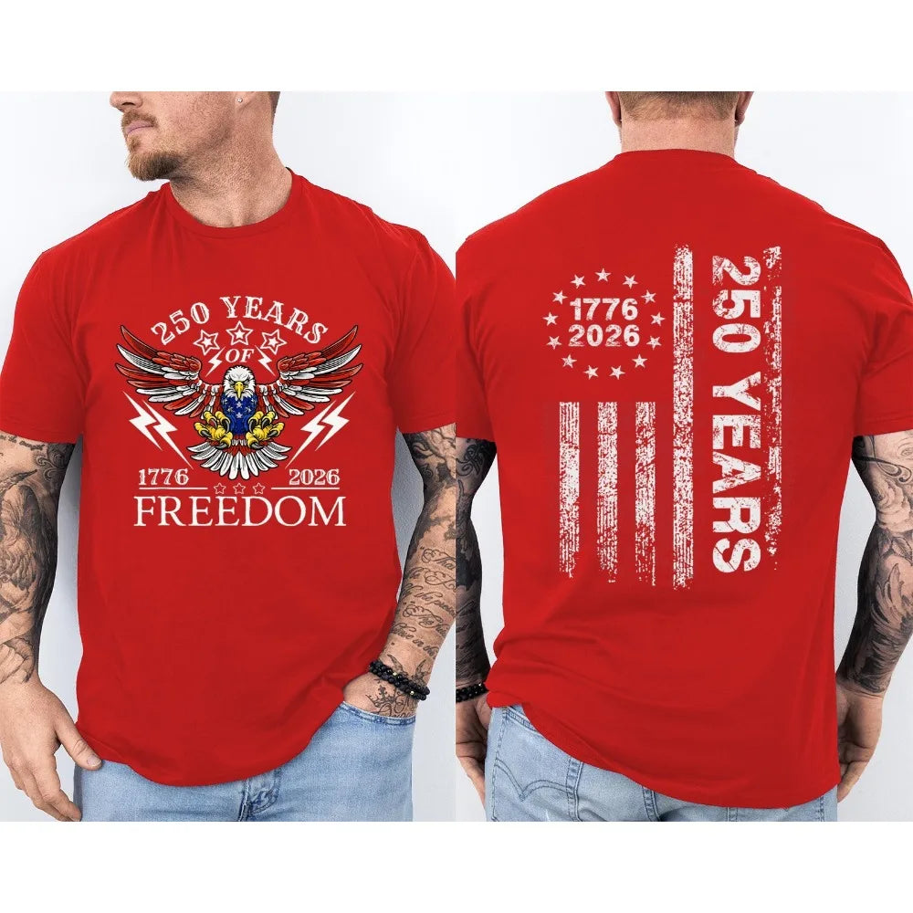 America 250th Years Anniversary Unisex  T Shirt - 2 Sided