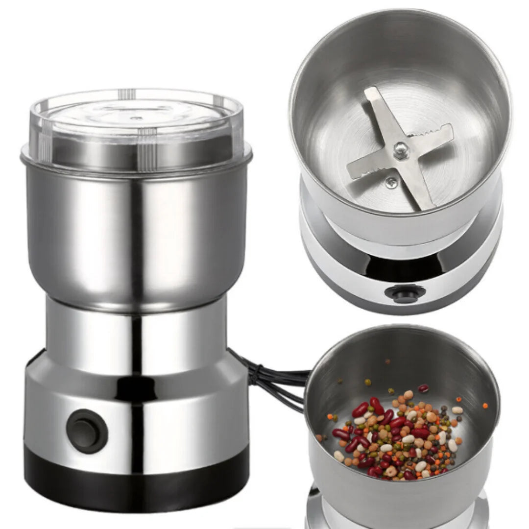 Kitchen Multifunctional 4‑Blade Grain Grinder – Home Electric Coffee & Spice Grinder