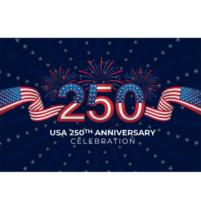 America 250th Anniversary Backdrop Cover Bald Eagle Statue of Liberty Flag 4th of July Independence Day Celebration Backgrounds