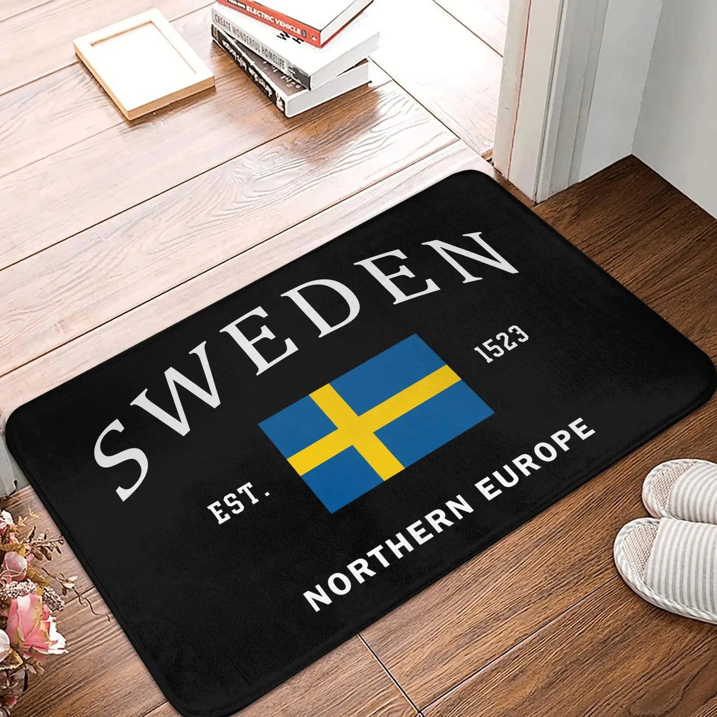 Patriotic American Flag Doormat – Independence Day Welcome Mat for Indoor/Outdoor Entryways (Multiple sizes)