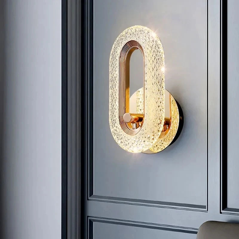 LED Nordic Luxury Decor Wall Sconce, Acrylic Lampshade