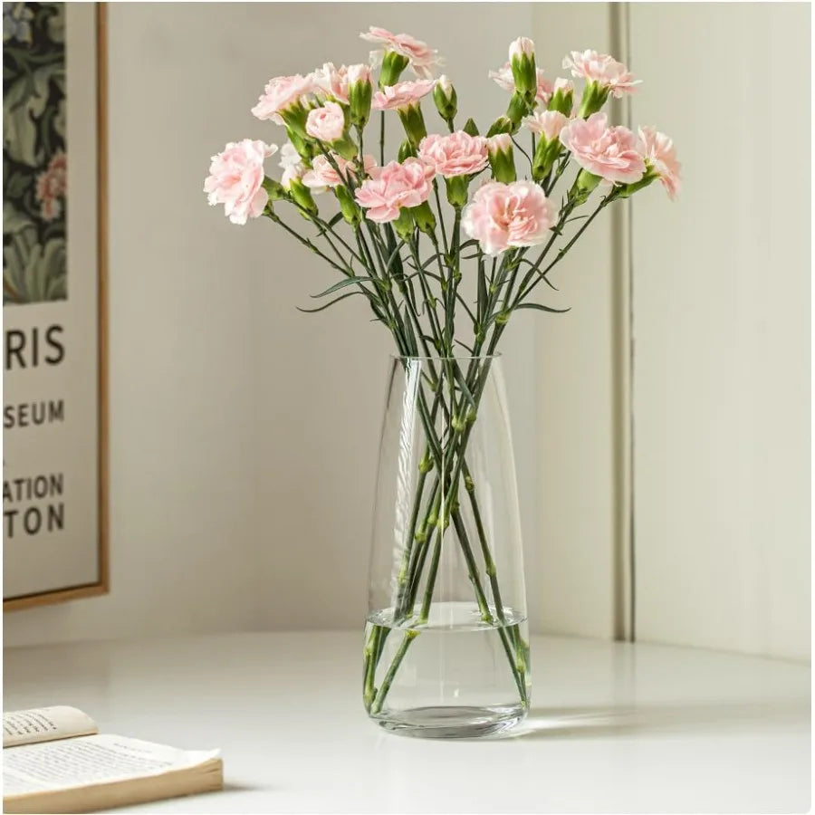Elegant Modern Glass Vase for Tabletop Decor
