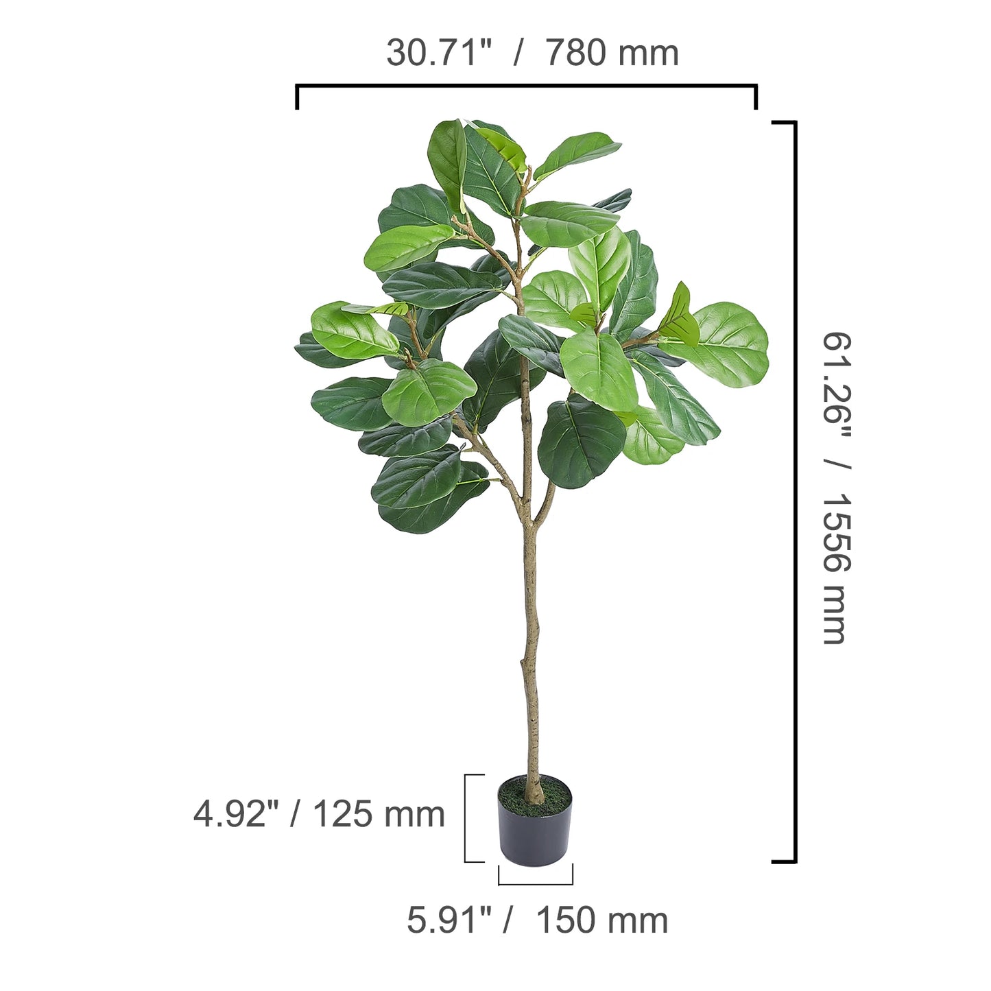 Artificial Olive Tree 4/5/6FT Tall Faux Plant for Home