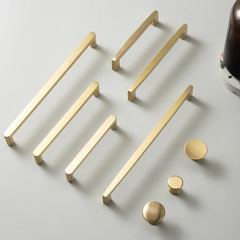 Solid Brass Cabinet Handle Drawer Pulls