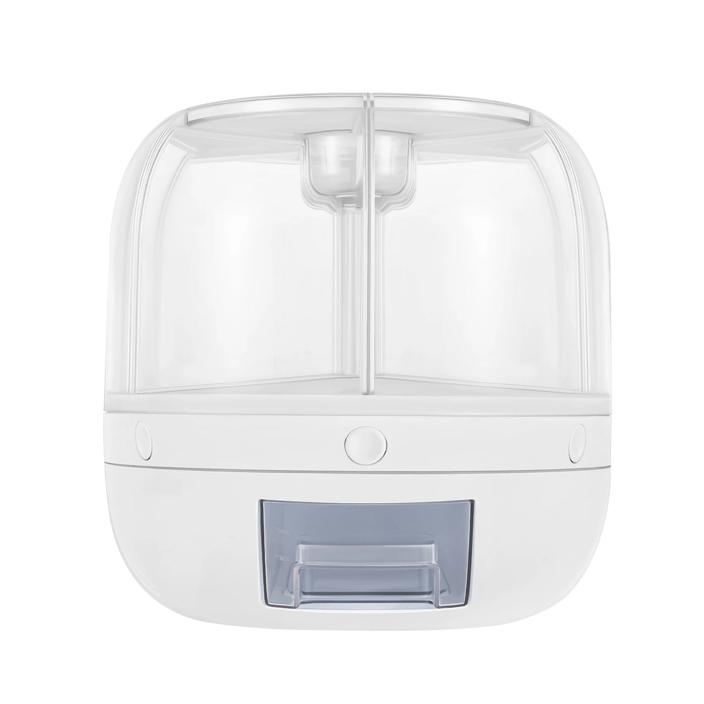 360° Rotatable 6-Grid Grain Dispenser—13lbs Capacity Food-Grade - Moisture-Proof for Rice & Beans in Kitchen