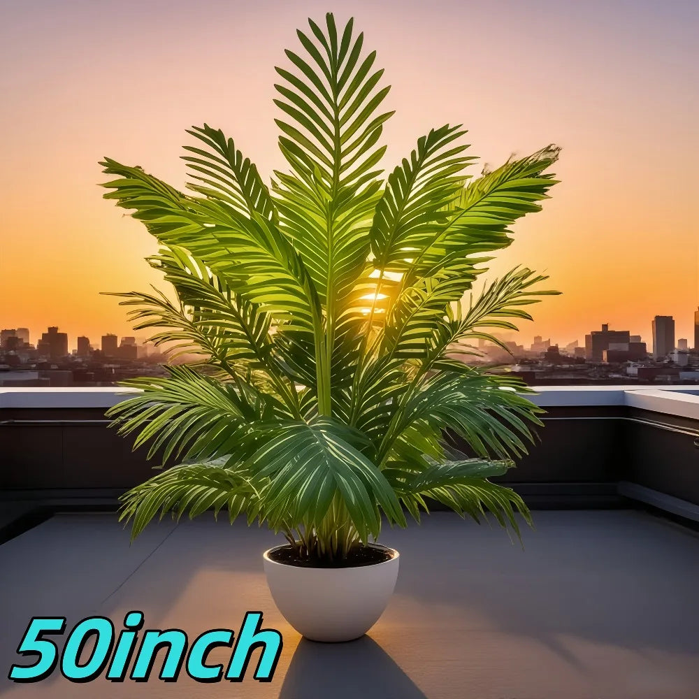 50‑Inch Artificial Palm Tree – Realistic All‑Season Faux Tropical Décor
