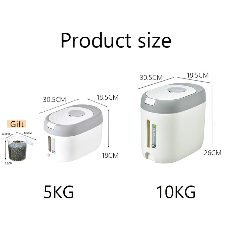 11/22lb. Rice Dispenser – Kitchen Organizer & Airtight Storage Container
