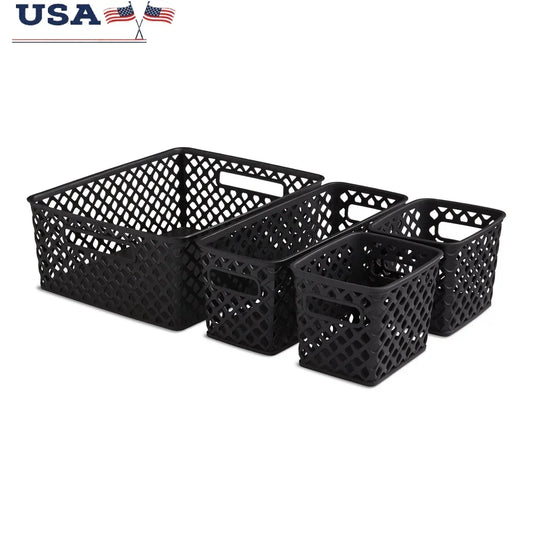 Versatile 4-Piece Home & Pantry Basket Set