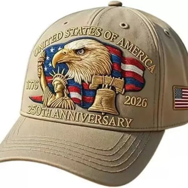 Men's USA 250th Anniversary 1776-2026 Patriotic Baseball Cap