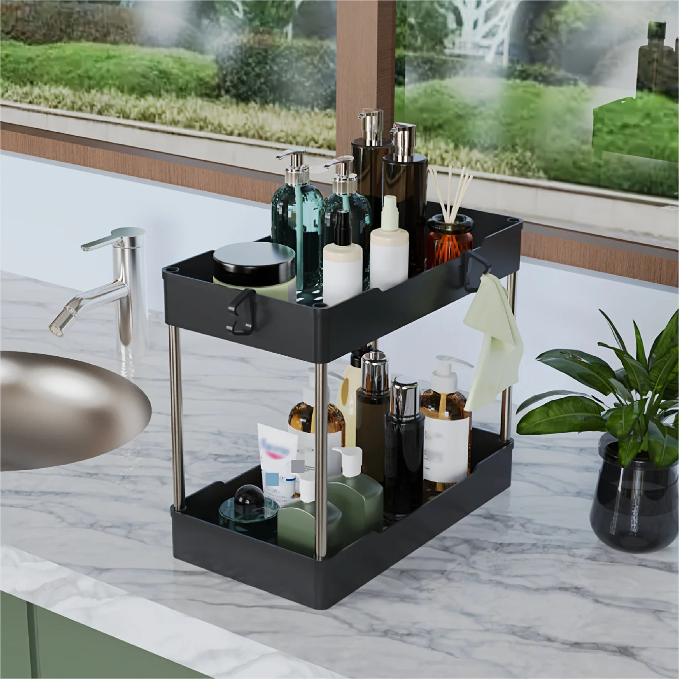 Tiered Multi Use Home and Bath Organizers - (Set of 3)
