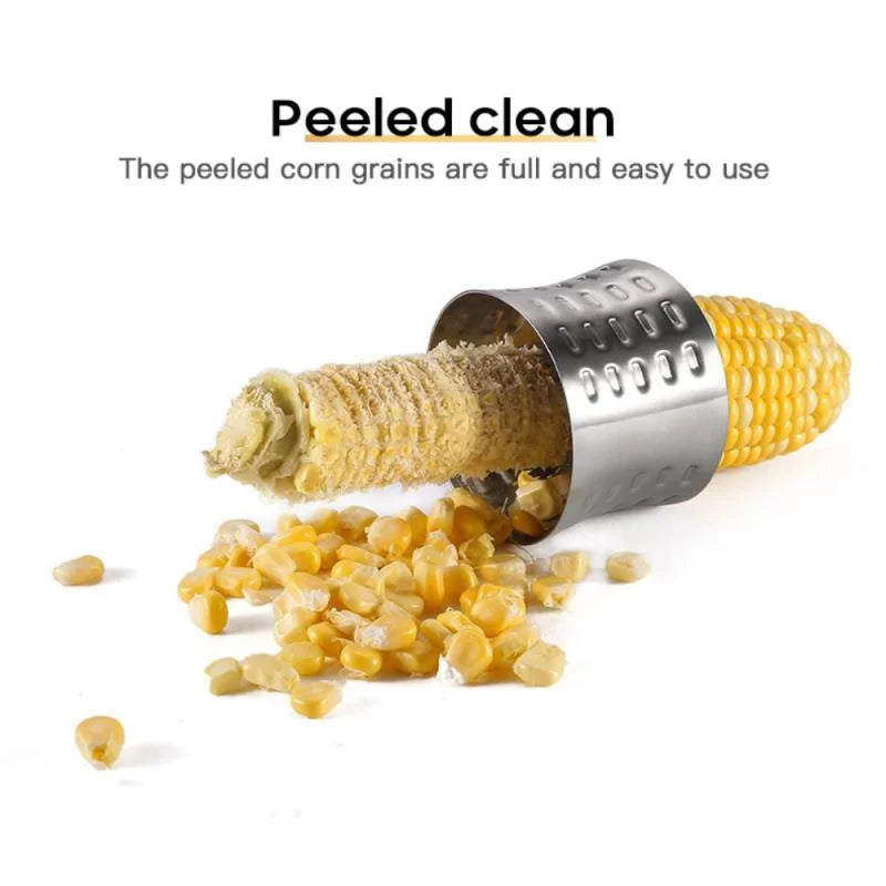 Stainless Steel Corn Cob Remover – Quick‑Cut Kernel Cutter & Shaver