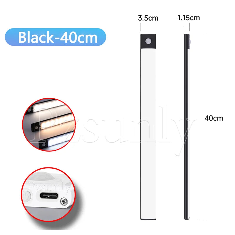LED Motion Sensor Bar Light for Kitchen, Closet