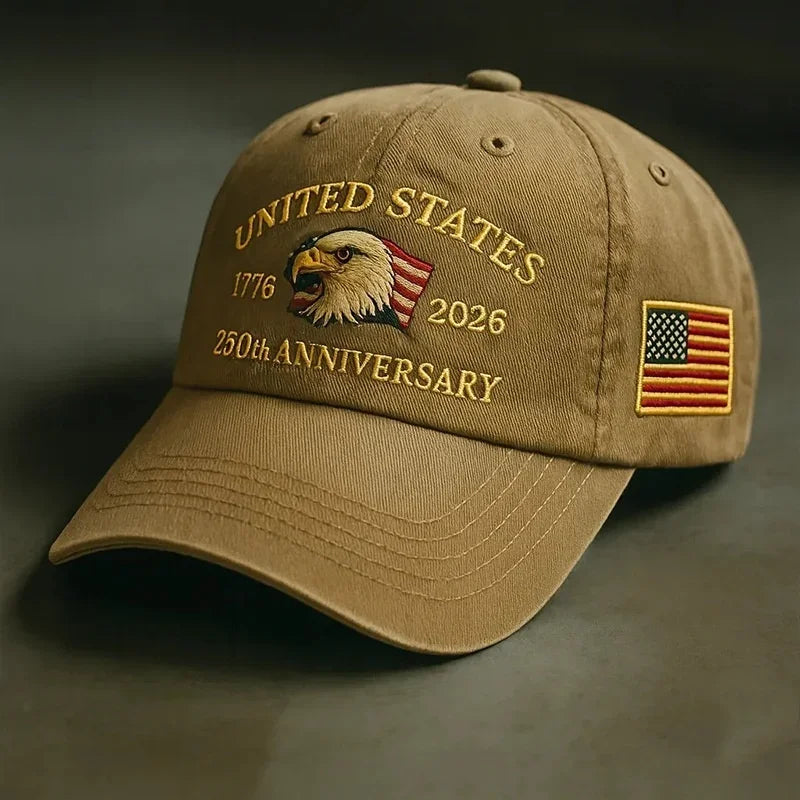 2025 New US 250th Anniversary Baseball Cap Outdoor Hat for Men Women