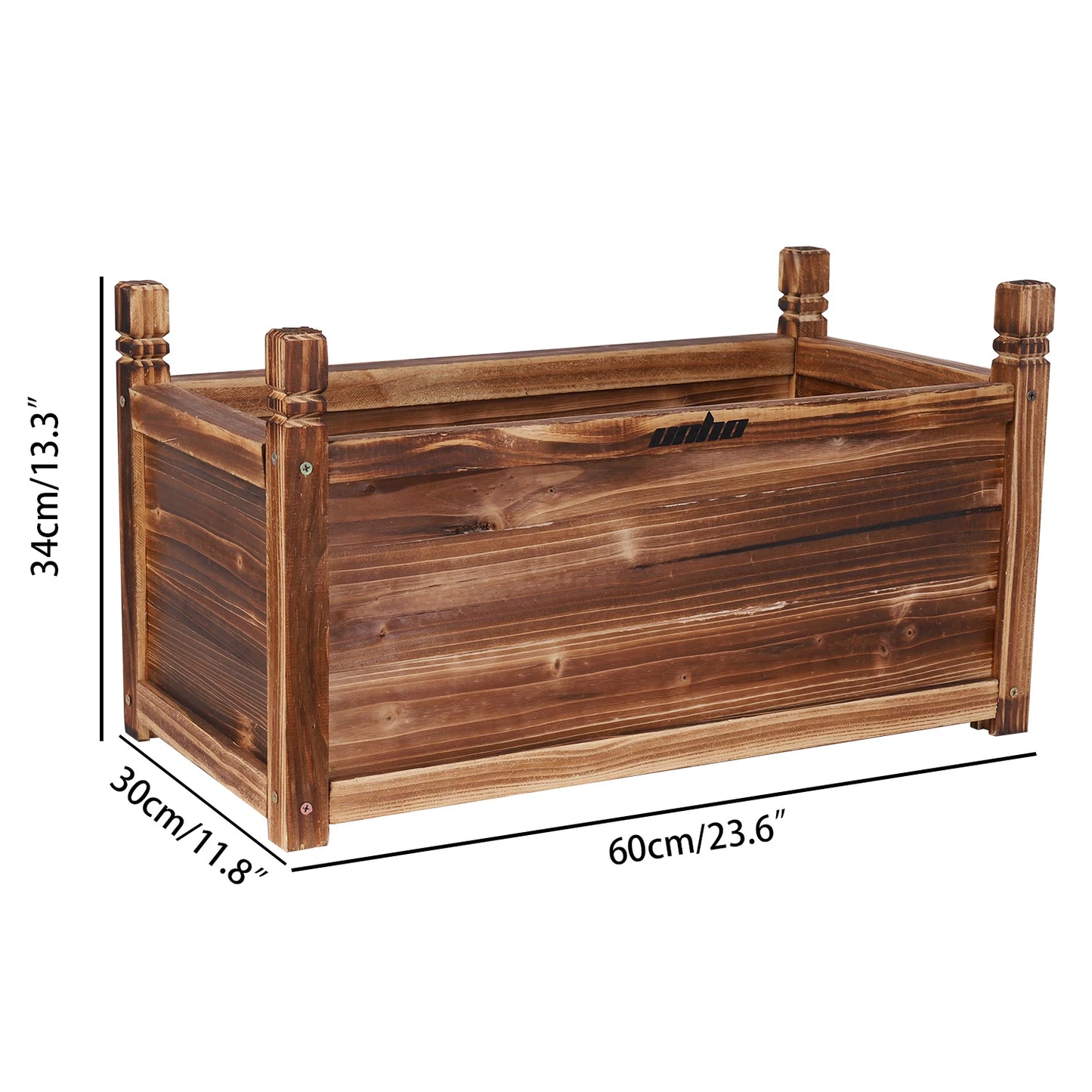 Wooden Raised Flower Bed for Garden