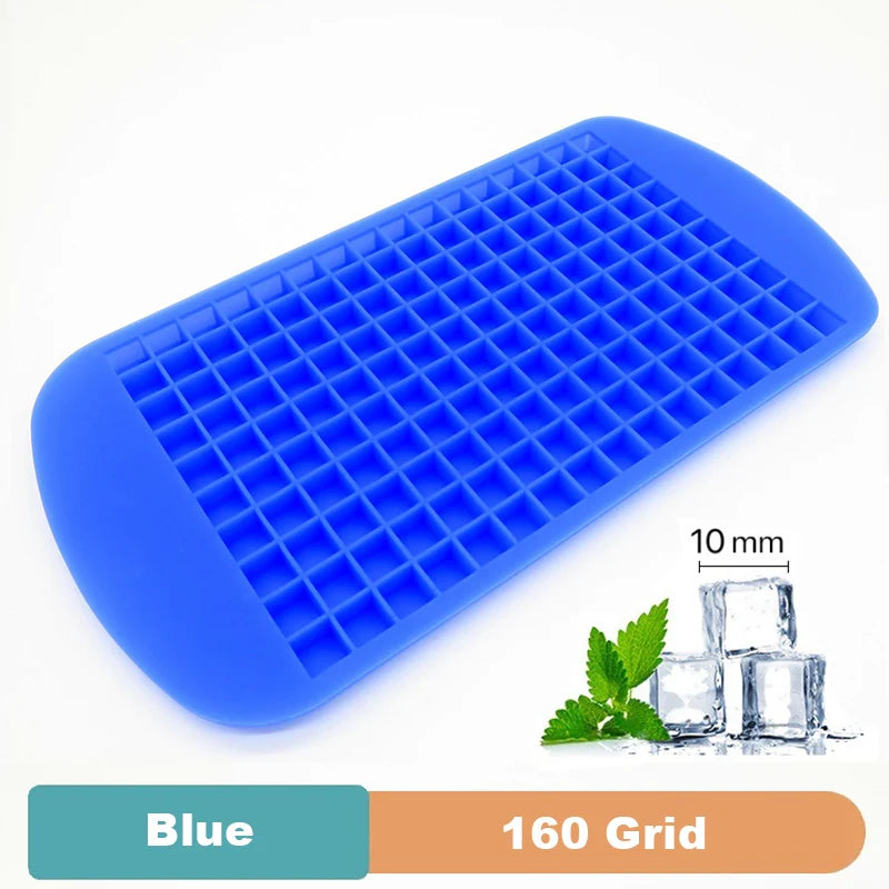 Premium Silicone Ice Cube Tray – Food‑Grade Square Mold Available in 4/6/8/15/160 Cubes