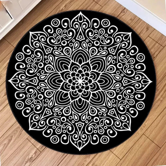 Boho Round Rug, Non Slip