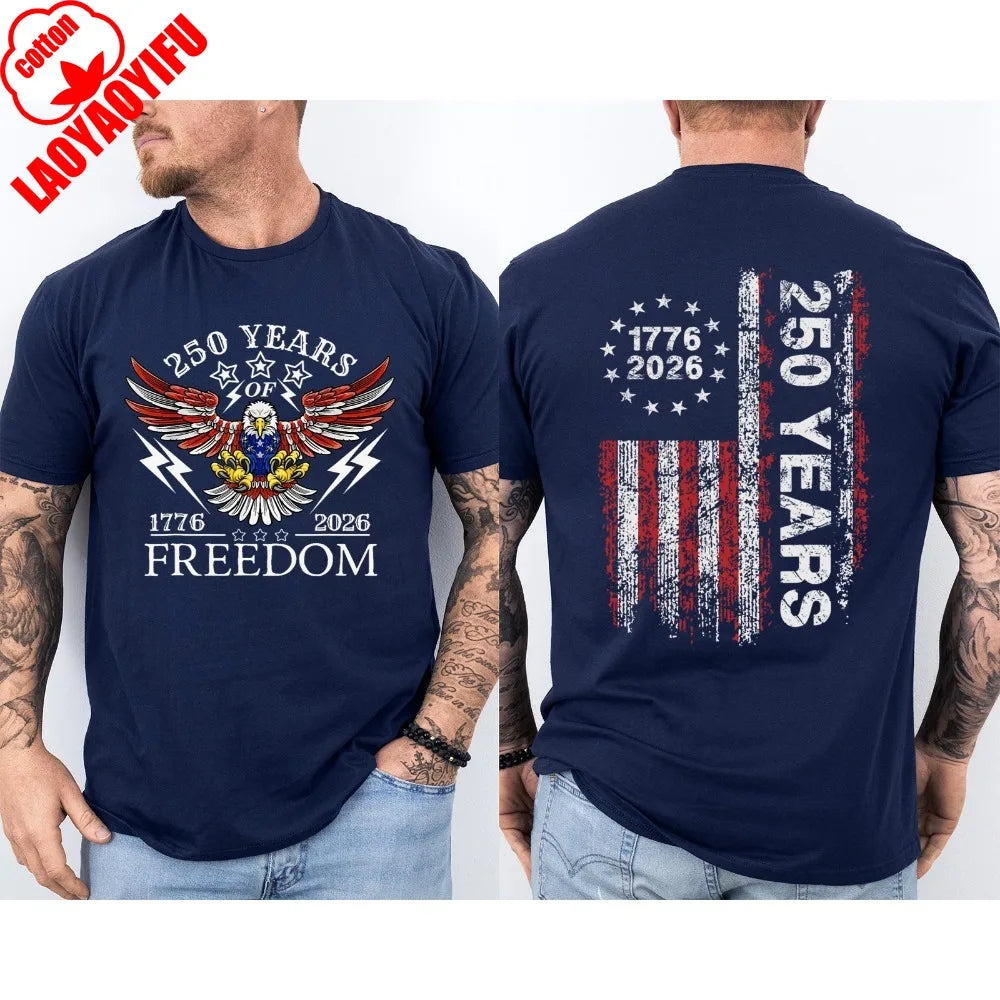 America 250th Years Anniversary Unisex  T Shirt - 2 Sided