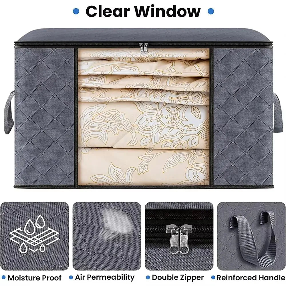 Foldable Closet Organization Bins (Set of 1 or 3)